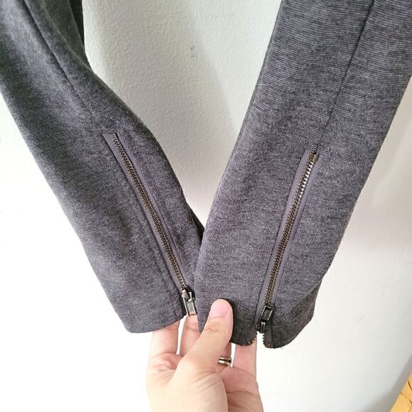 Liz Lange Maternity Leggings Gray Ankle  Zips XS - Picture 6 of 10